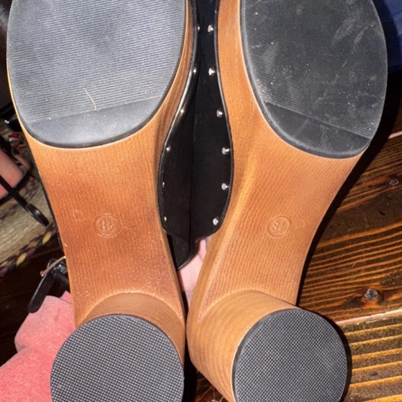 Wild Pair Evelyynn Studded Platform Slingback Sandals Black US 8.5M - Picture 6 of 6